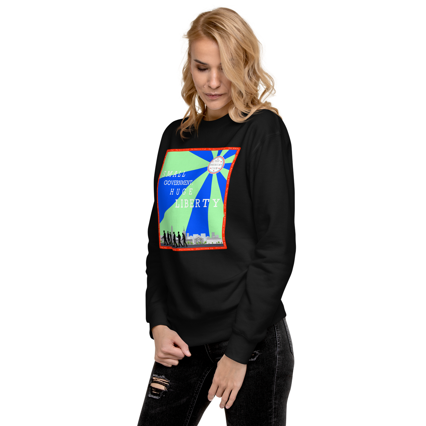 Small Government, Huge Liberty Women's Crewneck